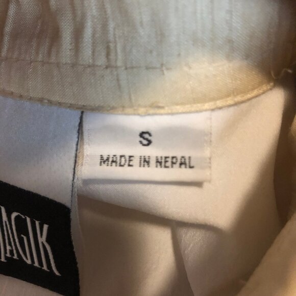 Yak Magik 100% Silk Embroidered Patchwork Jacket | Luxe Boho Chic | Size S - Picture 14 of 16